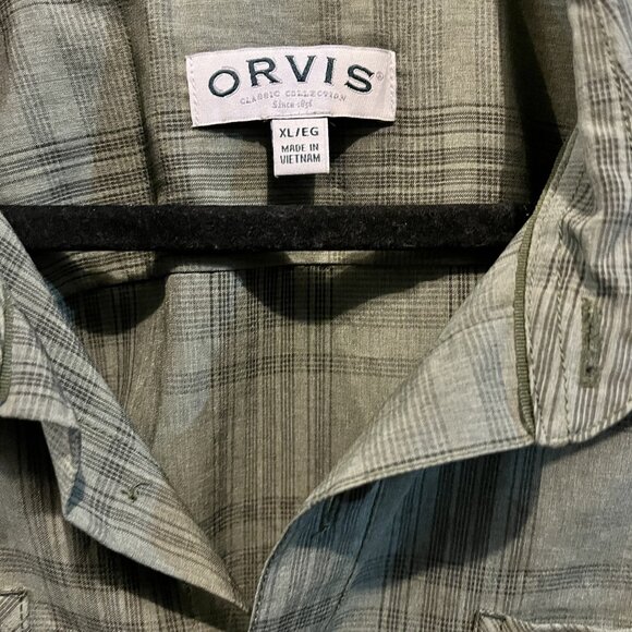 Orvis men's Short Sleeve Shirt XL/EG 2 Pockets button down - Picture 2 of 4